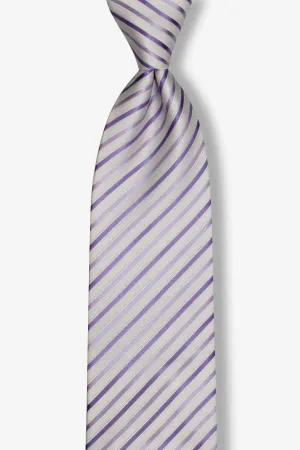 Purple Pearl Multi-Striped Traditional Tie