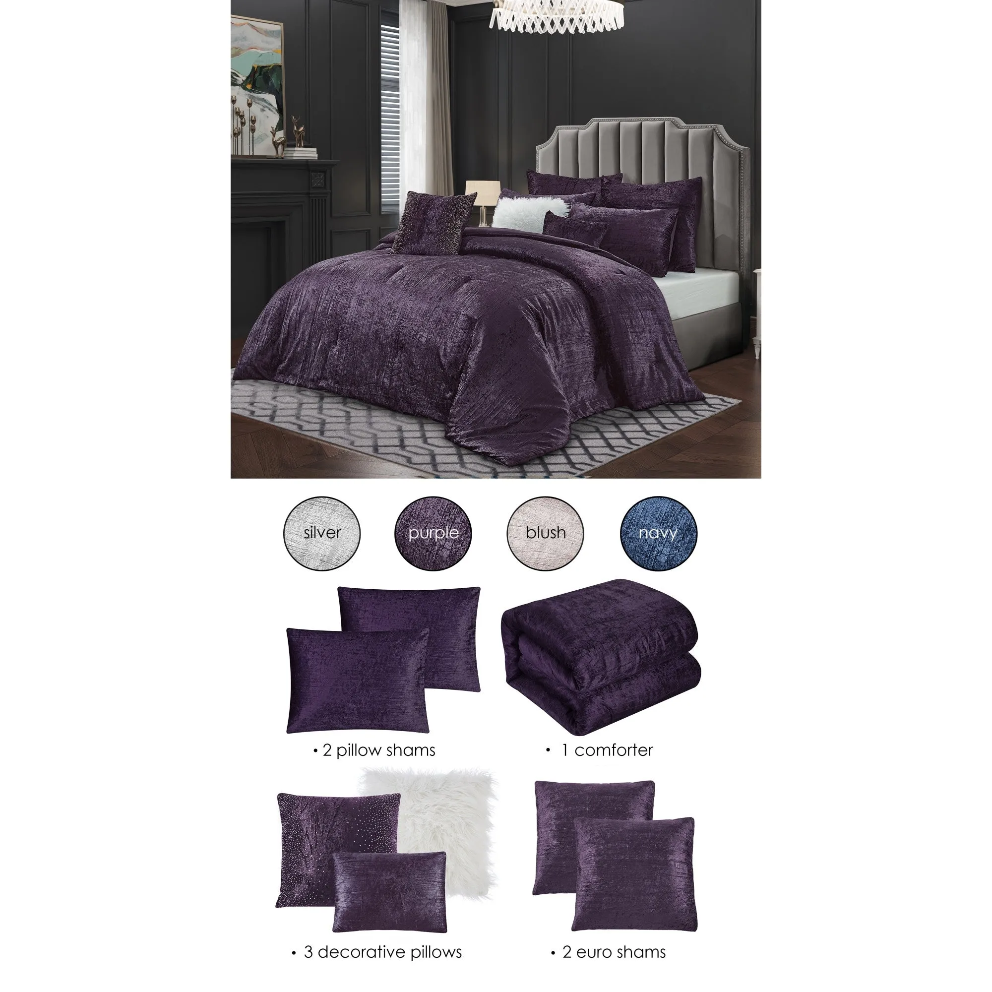 Purple Queen Comforter Set