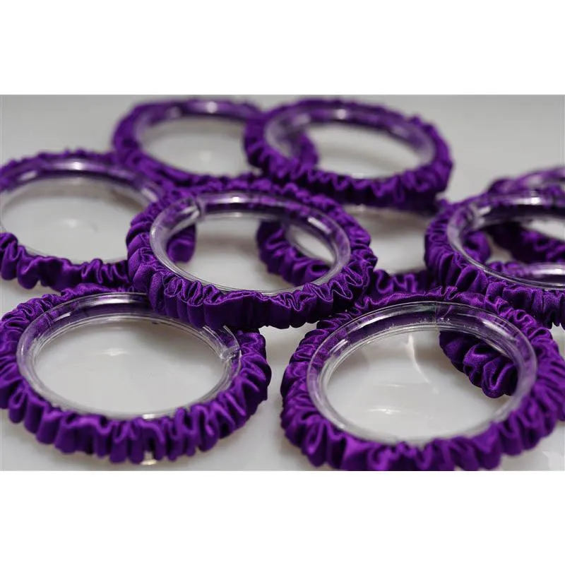 Purple silk scrunchies mini