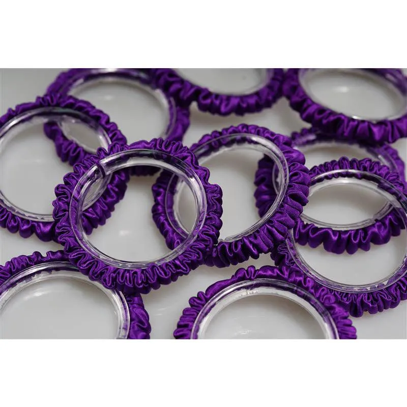 Purple silk scrunchies mini