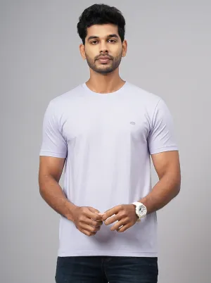 Purple Solid Slim Fit T-Shirt | JadeBlue