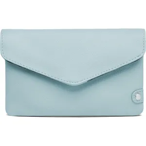 Purse/waist bag in soft leather and timeless design / 16046 - Dusty Blue