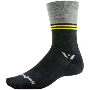 Pursuit Seven Ultralight Bike Socks - Black/Gray