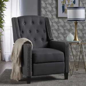 Push Back Chair Classic Fabric - Dark Gray