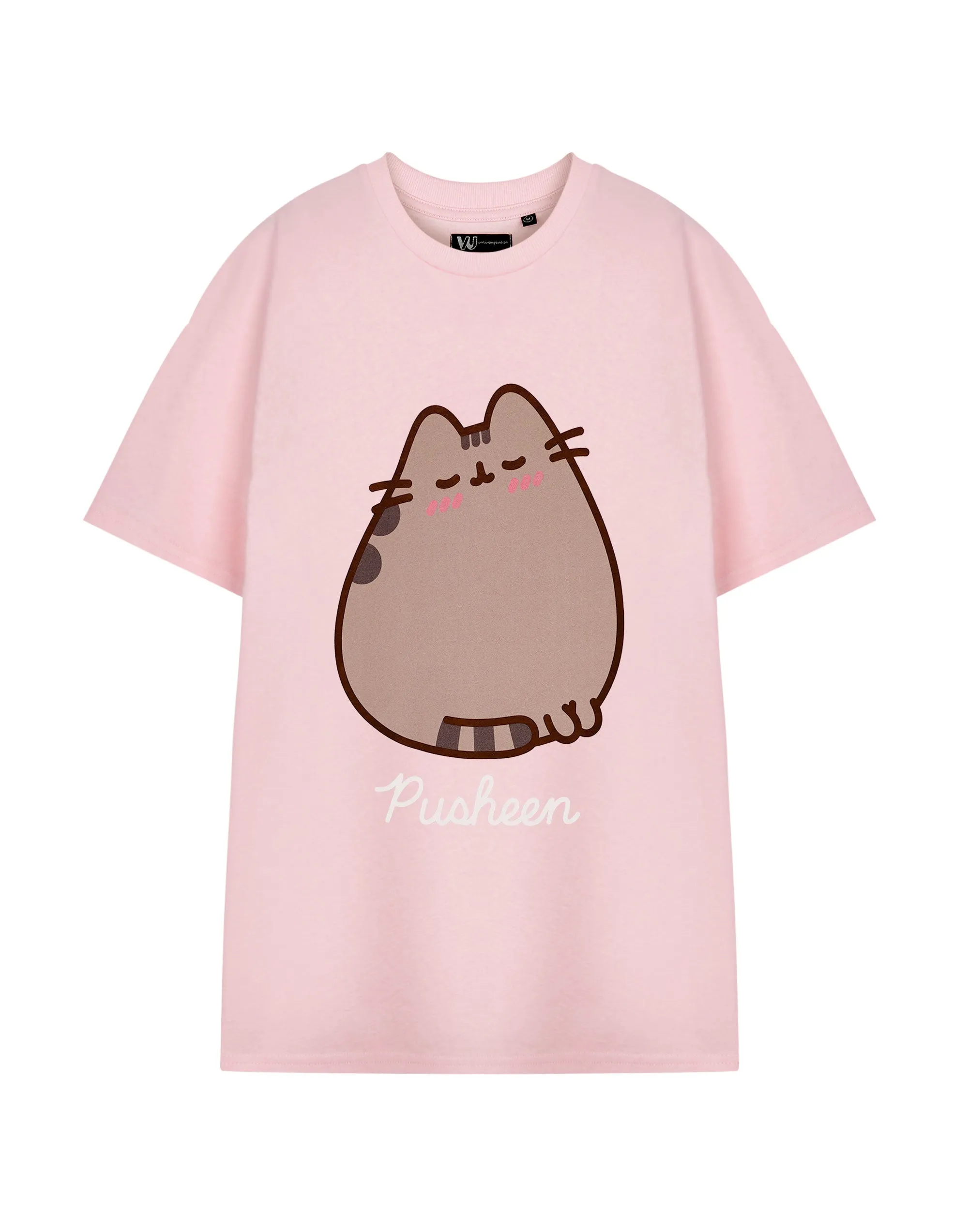 Pusheen Blush Womens Womens Pink Short Sleeved T-Shirt