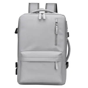 PV24 Multifunctional Large Capacity Casual Backpack Portable Travel Commuter Backpack(Grey)