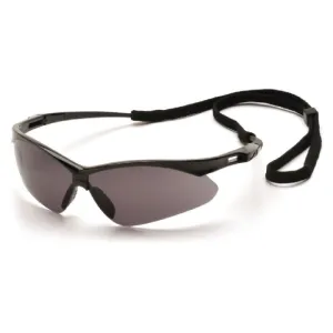 Pyramex SB6320STP PMXTREME Safety Glasses, Black Frame, Gray Anti-Fog Lens, 1 Each