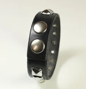 Pyramid Stud Bracelet with Double-Snaps