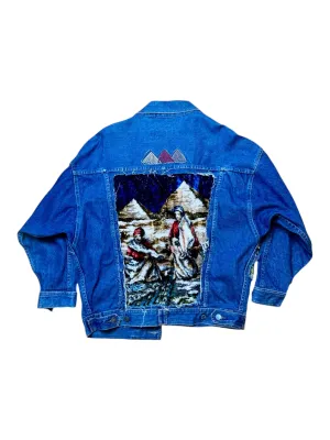 “Pyramids” Denim Jacket