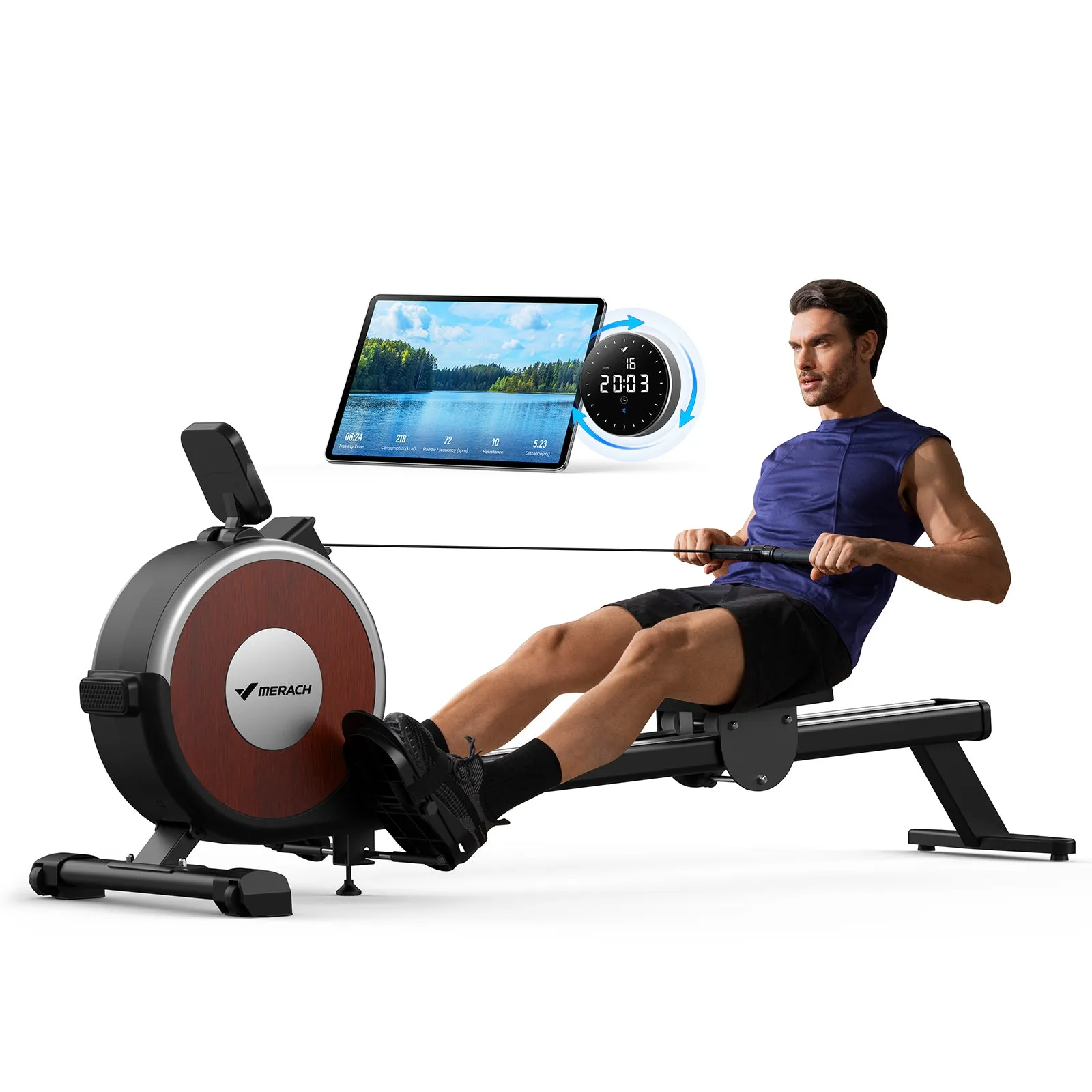 Q1S Auto Electromagnetic Smart Rower