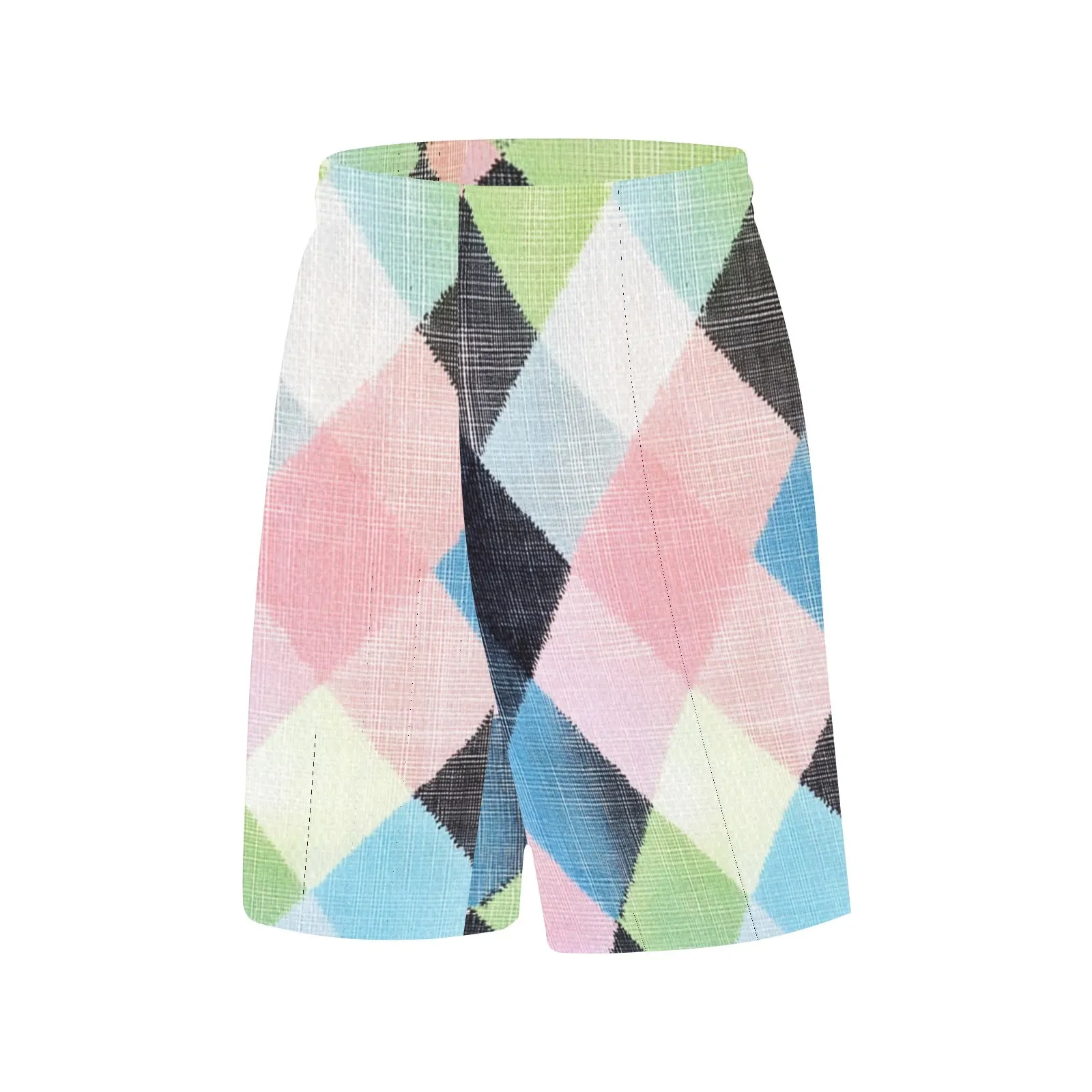 Qreatrz LUX Argyle Basketball Shorts With Pockets