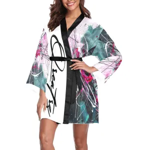 Qreatrz Women's Long Sleeve Kimono Robe