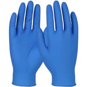 QRP 4BQF09L Disposable Nitrile Glove, Powder Free with Textured Grip - 3.5 mil