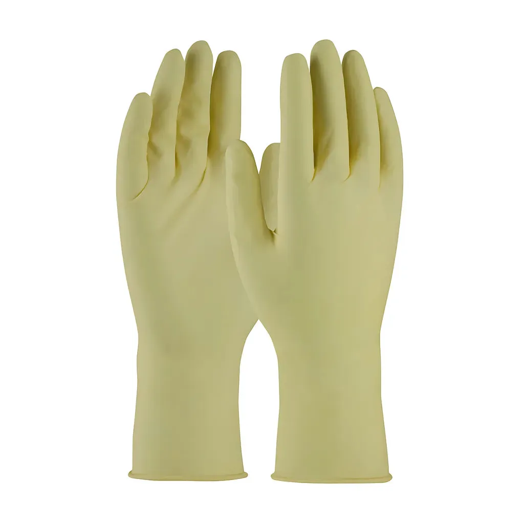 QRP 612HCL Single Use Class 100 Cleanroom Latex Glove with Fully Textured Grip - 12"