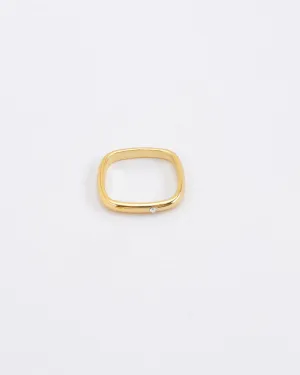 Quad Gold Square Ring