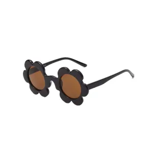 Quant Flower Sunglass, Black and Brown