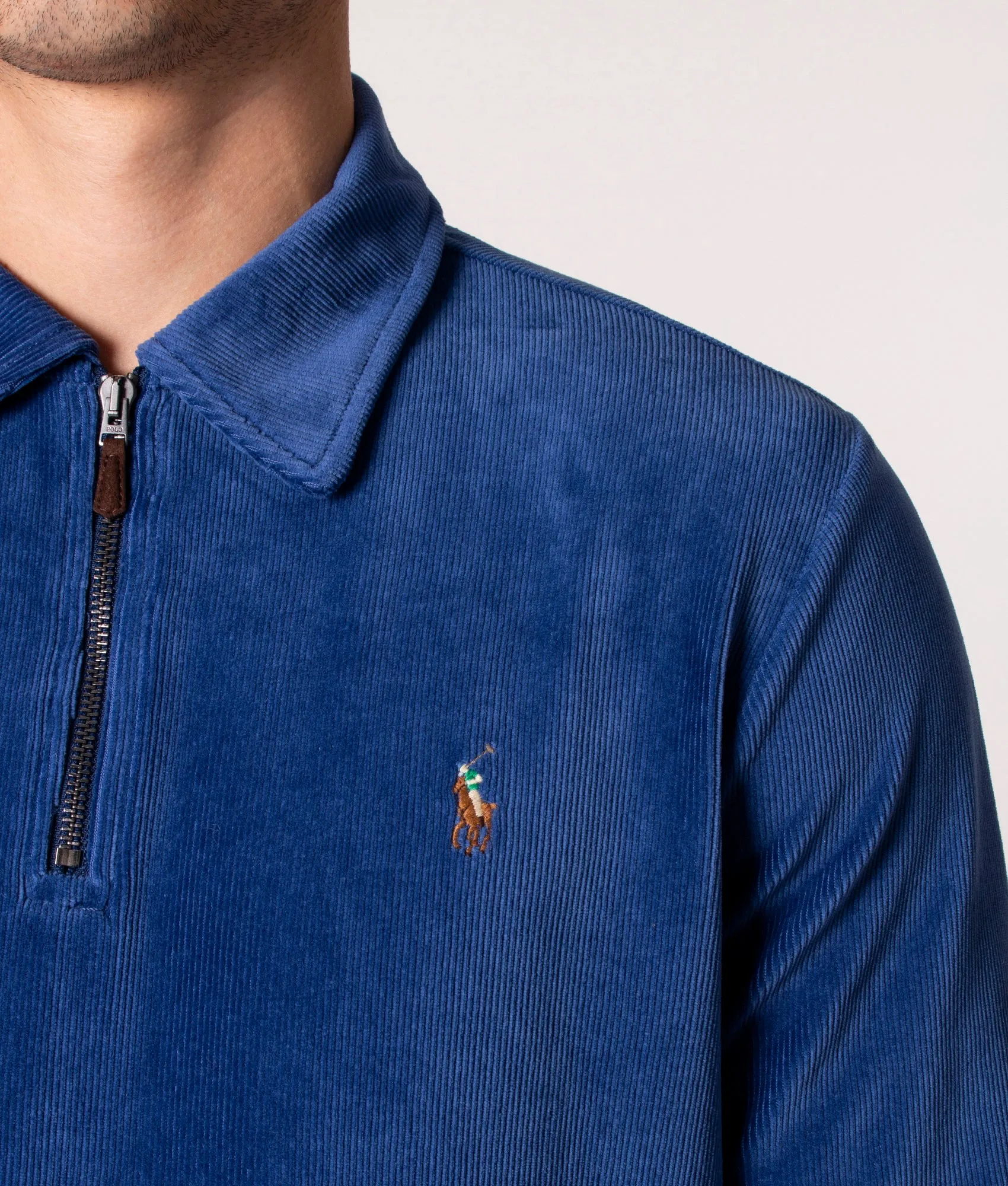 Quarter Zip Corduroy Sweatshirt