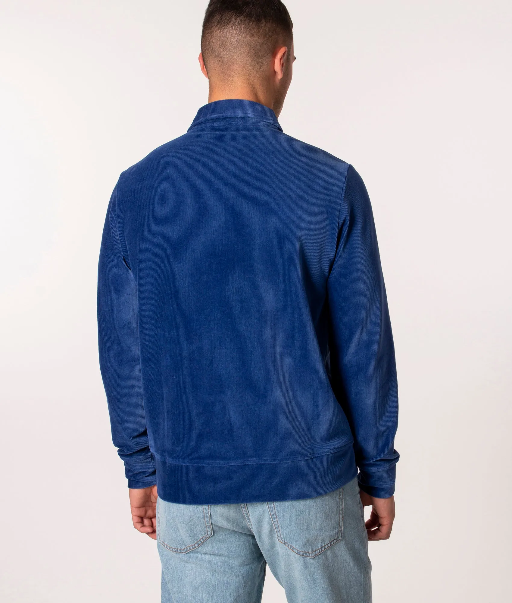 Quarter Zip Corduroy Sweatshirt