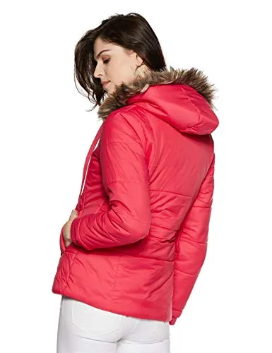 Qube By Fort Collins Women's Parka Coat Jacket Pink L