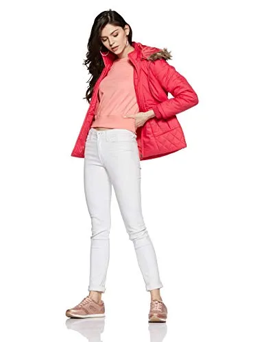 Qube By Fort Collins Women's Parka Coat Jacket Pink L