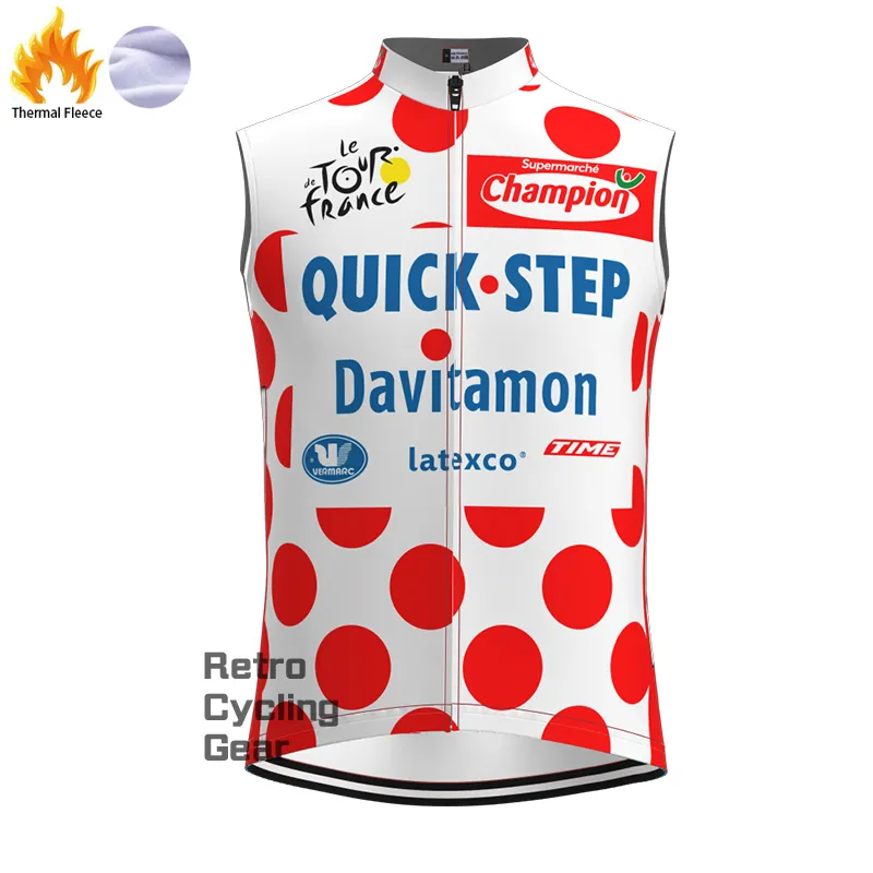 QUICK STEP Fleece Retro Cycling Vest