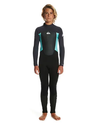 Quiksilver 3/2mm Prologue Boys Back Zip Steamer Wetsuit