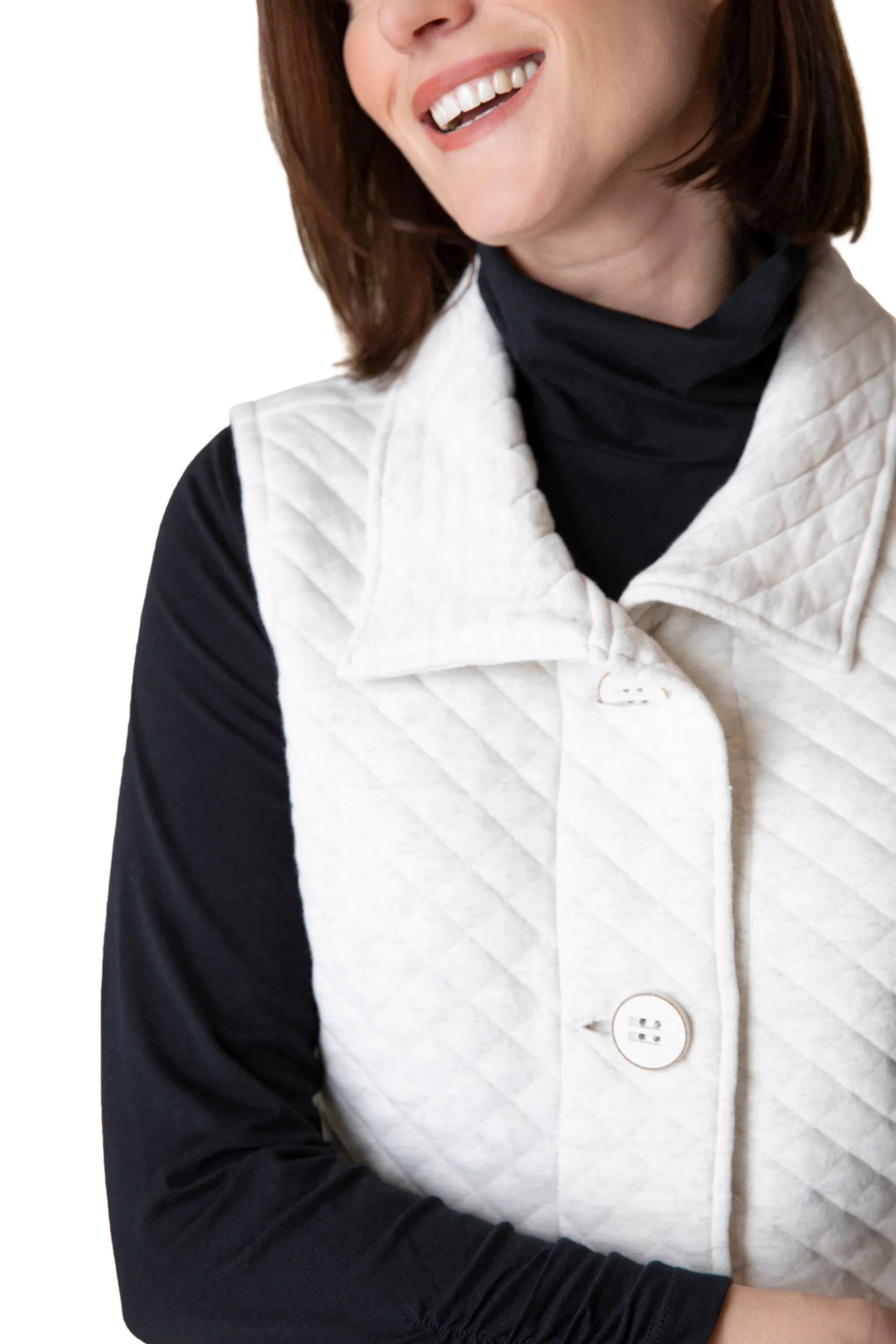 Quilted Knit Vest