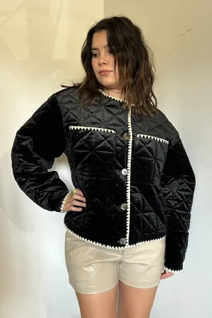 Quilted Velvet Jacket