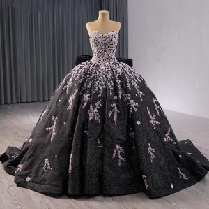 Quinceañera Ball Gown Detachable Sleeve Dress