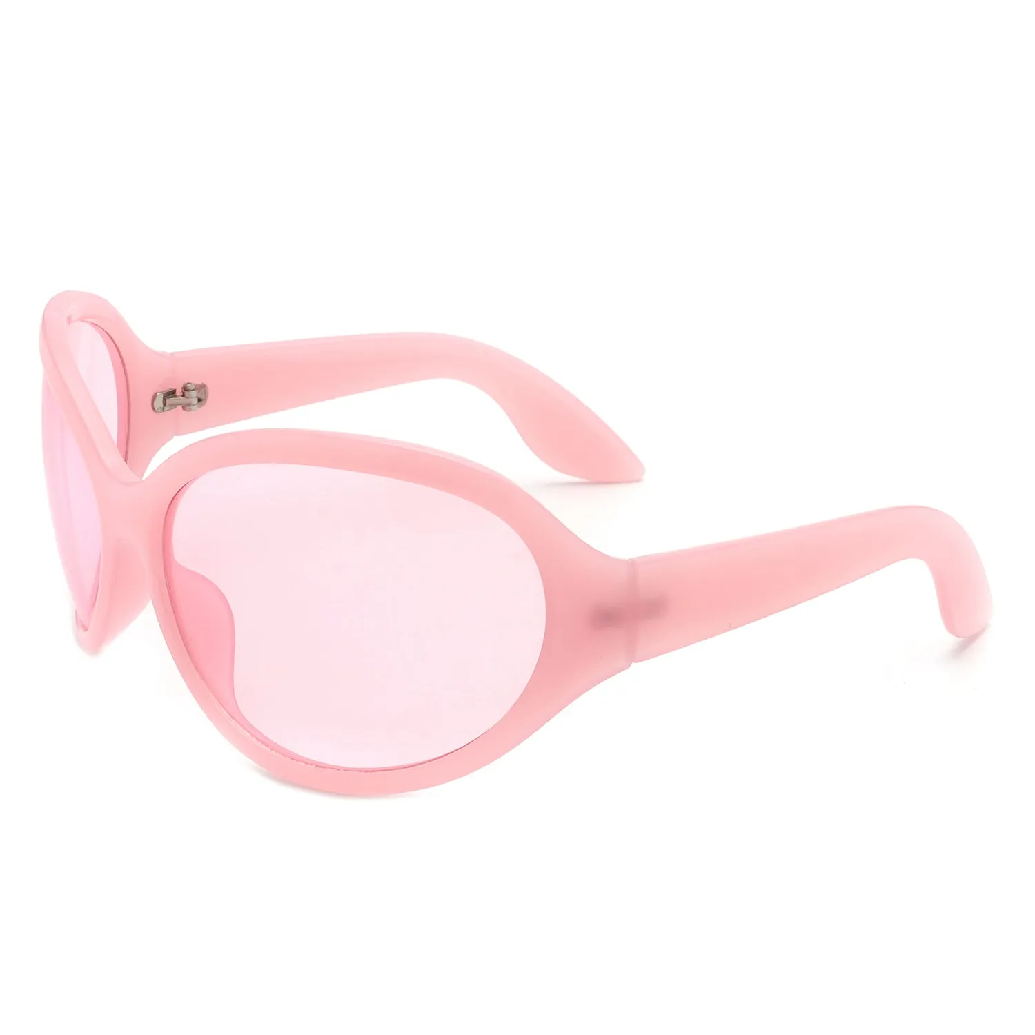 Quinlan - Oversized Round Wraparound Women's Sunglasses