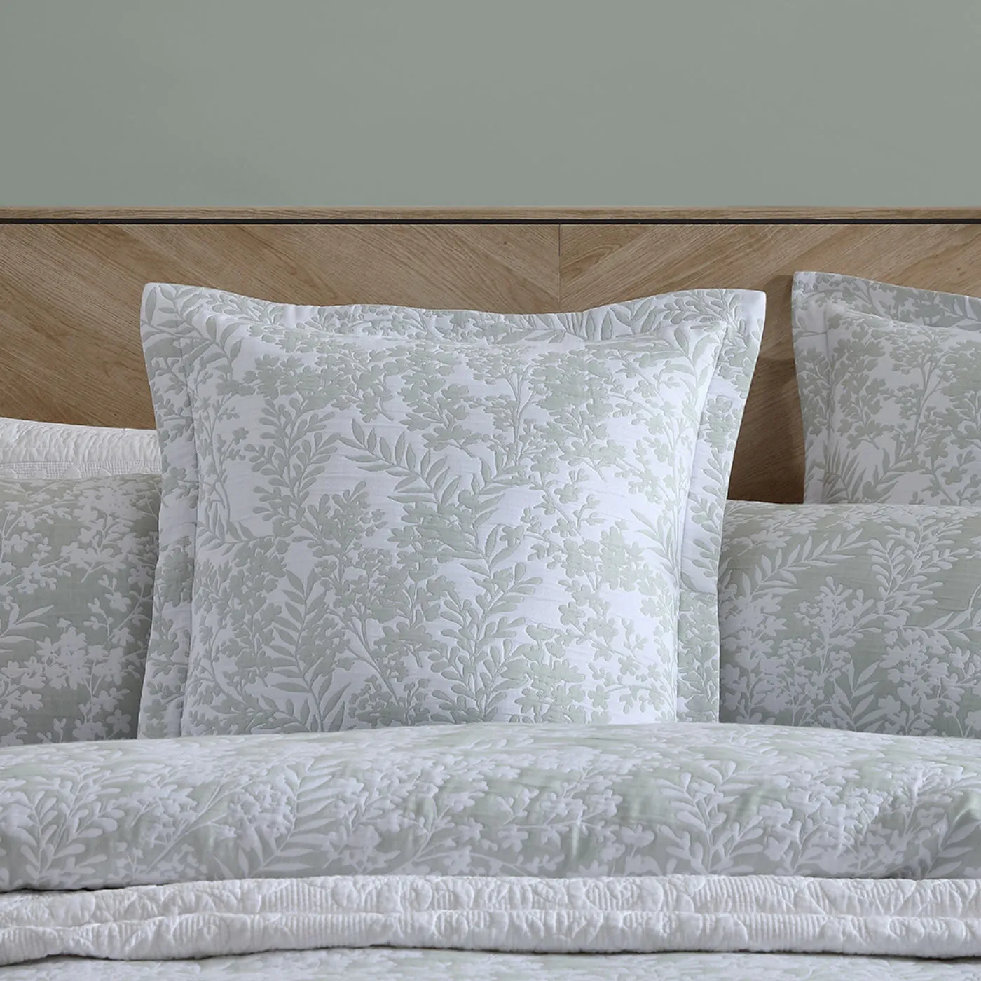 Quinn Sage European Pillowcase by Private Collection