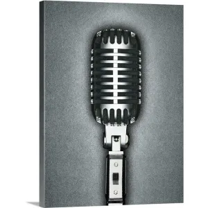 "A Classic microphone" Canvas Wall Art