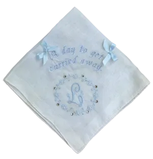 "A Day To Get Carried Away" Wedding Handkerchief