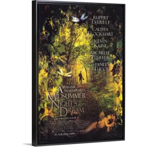 "A Midsummer Nights Dream (1999)" Black Float Frame Canvas Art