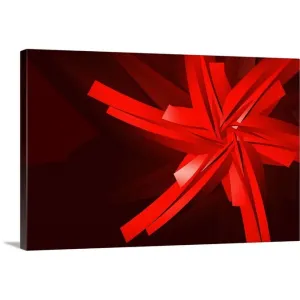 "a red abstract shape" Canvas Wall Art