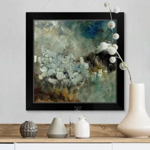 "Abstract 66210101" Black Framed Print