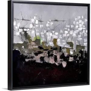 "Abstract 6631703" Black Float Frame Canvas Art