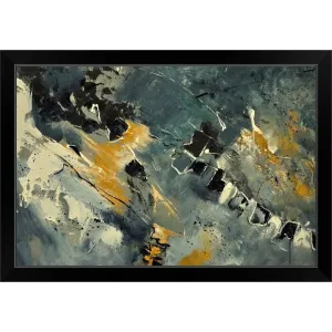 "Abstract 692110" Black Framed Print