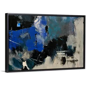 "Abstract 69727" Black Float Frame Canvas Art