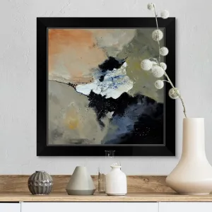 "Abstract 7721102" Black Framed Print