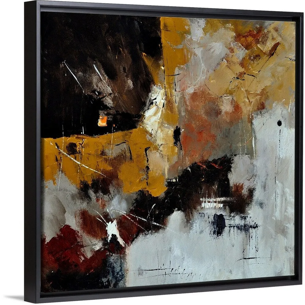 "Abstract 7721903" Black Float Frame Canvas Art