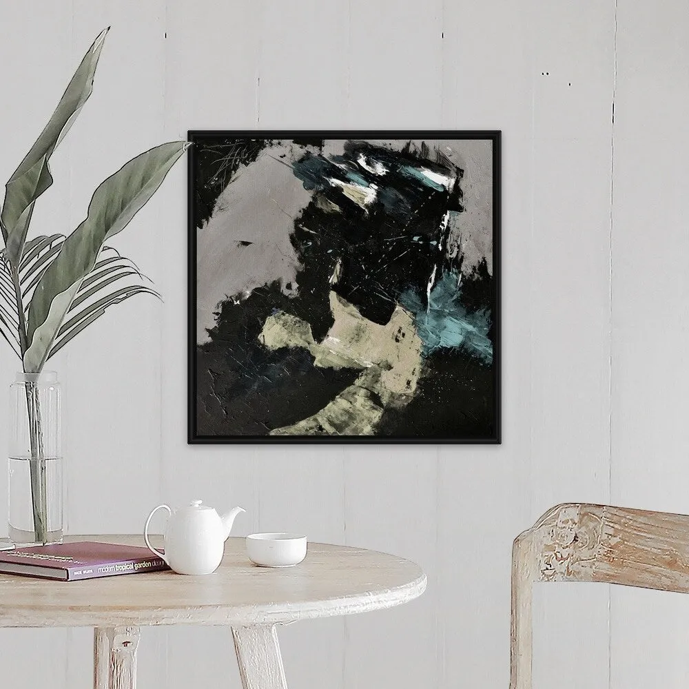 "Abstract 88115069" Black Float Frame Canvas Art