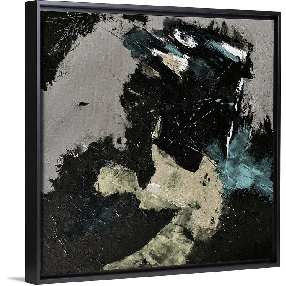 "Abstract 88115069" Black Float Frame Canvas Art