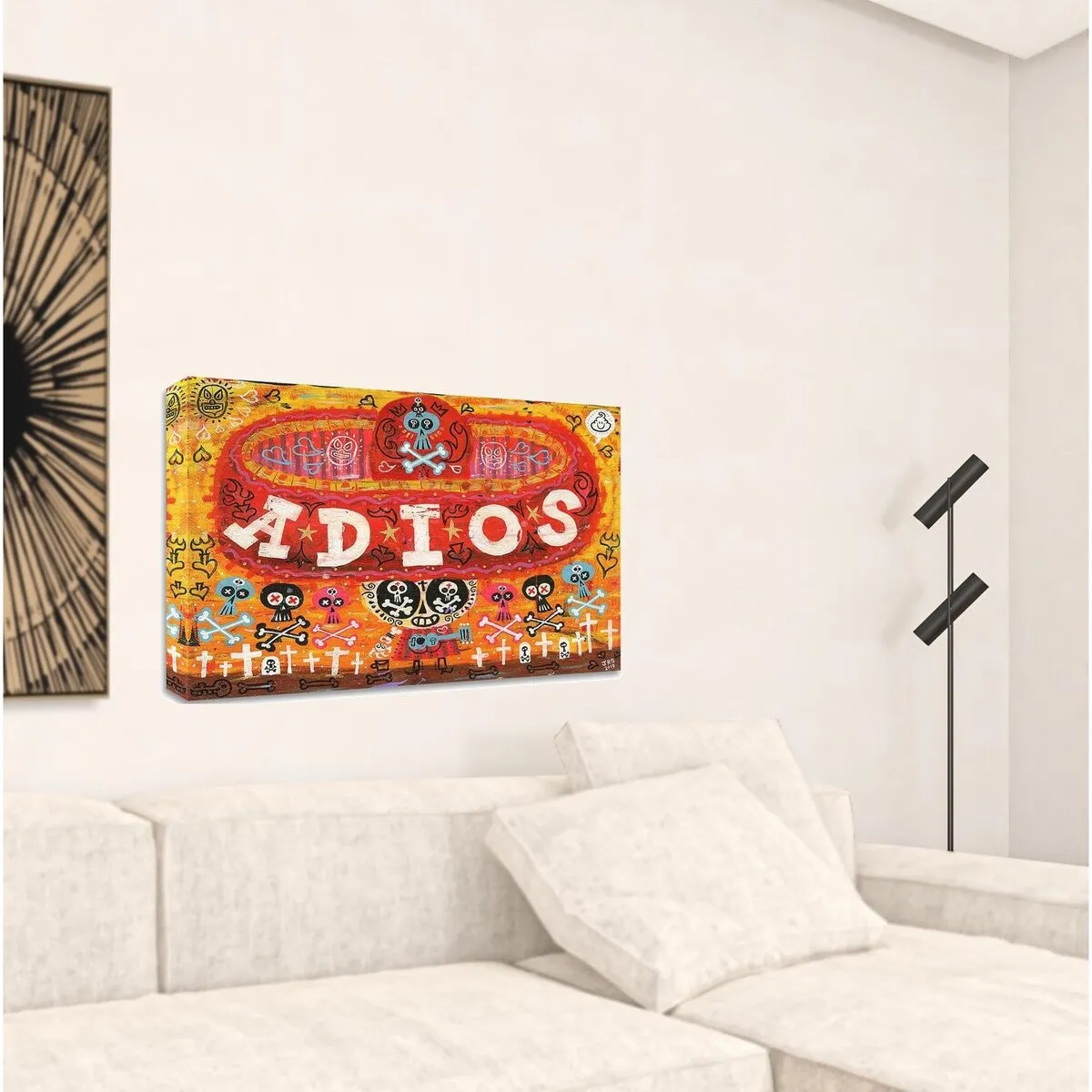 "Adios Amigos" Wrapped Canvas Print Wall Art