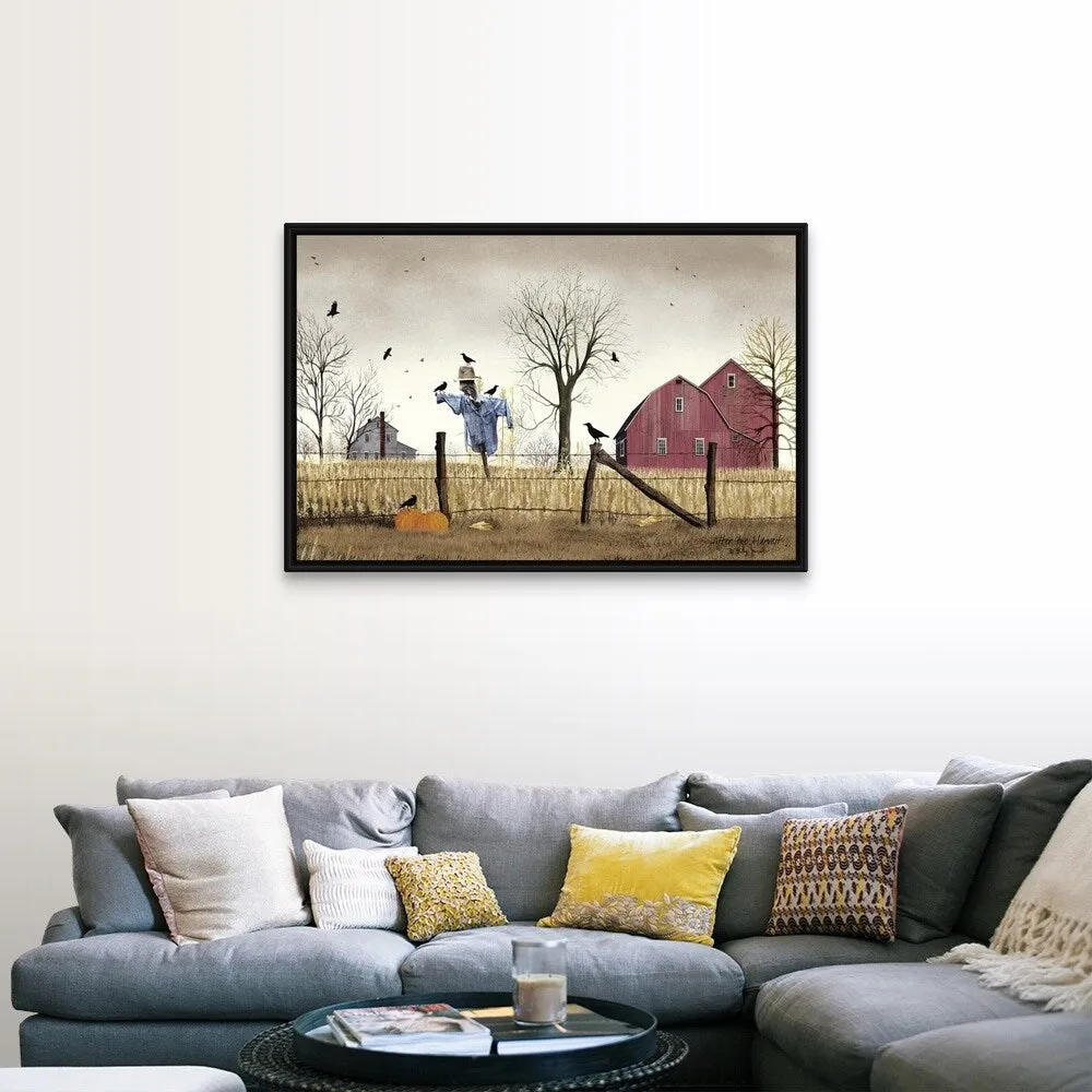 "After the Harvest" Black Float Frame Canvas Art