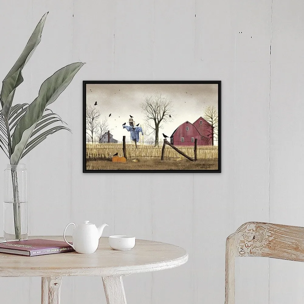 "After the Harvest" Black Float Frame Canvas Art