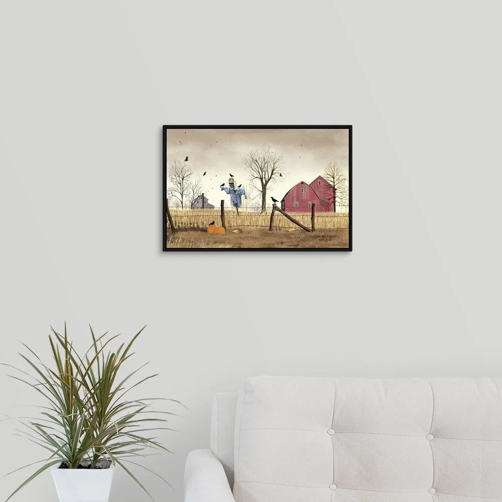 "After the Harvest" Black Float Frame Canvas Art