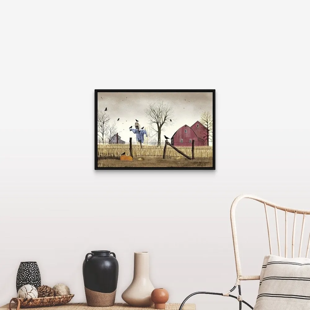 "After the Harvest" Black Float Frame Canvas Art