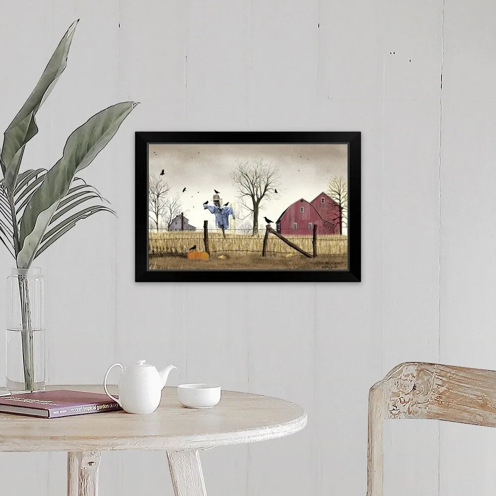 "After the Harvest" Black Framed Print