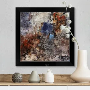 "Agate" Black Framed Print